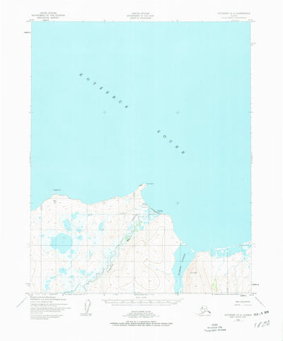 United States Geological Survey Kotzebue A-2, AK (1950, 63360-Scale) digital map