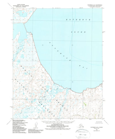 United States Geological Survey Kotzebue A-4, AK (1950, 63360-Scale) digital map