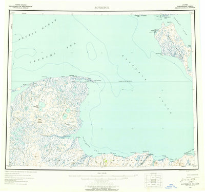 United States Geological Survey Kotzebue, AK (1951, 250000-Scale) digital map