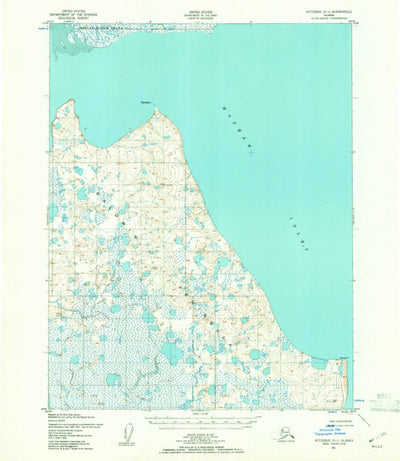 United States Geological Survey Kotzebue D-1, AK (1951, 63360-Scale) digital map
