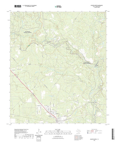 United States Geological Survey Kountze North, TX (2022, 24000-Scale) digital map