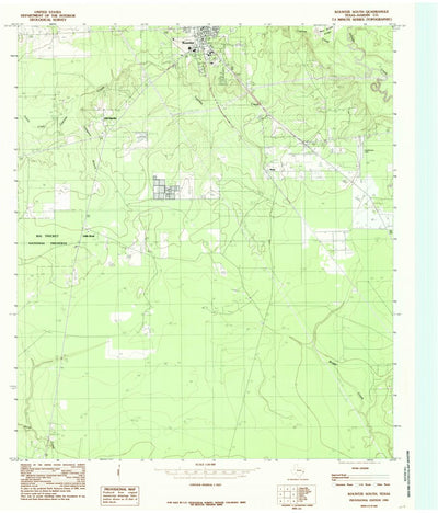 United States Geological Survey Kountze South, TX (1984, 24000-Scale) digital map