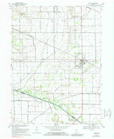 United States Geological Survey Kouts, IN (1969, 24000-Scale) digital map