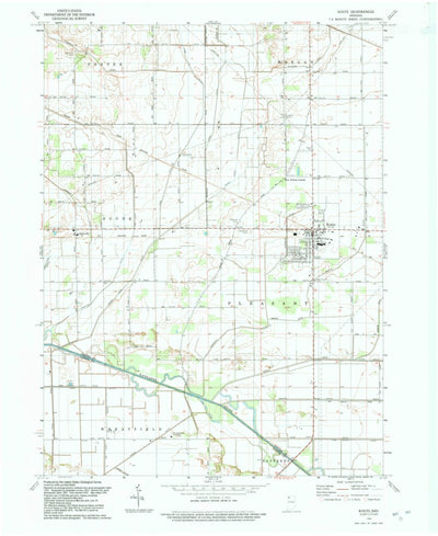 United States Geological Survey Kouts, IN (1992, 24000-Scale) digital map