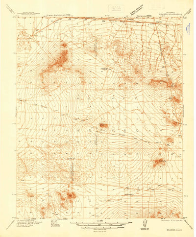United States Geological Survey Krame, CA (1937, 48000-Scale) digital map