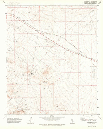 United States Geological Survey Kramer Hills, CA (1973, 24000-Scale) digital map
