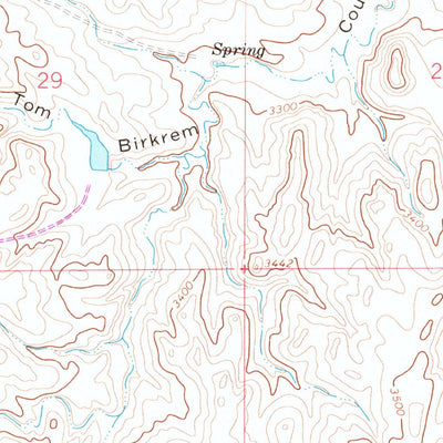 United States Geological Survey Kramer Ranch, MT (1965, 24000-Scale) digital map