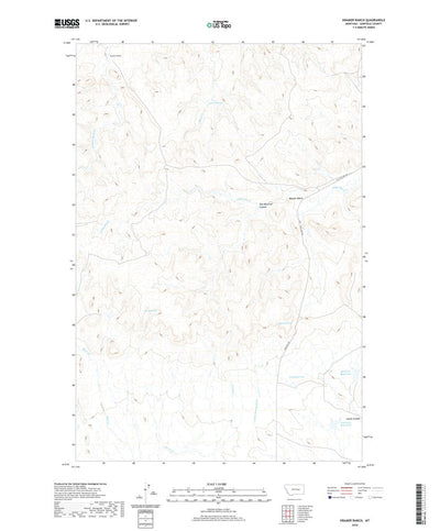 United States Geological Survey Kramer Ranch, MT (2020, 24000-Scale) digital map
