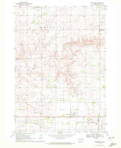 United States Geological Survey Kranzburg, SD (1970, 24000-Scale) digital map