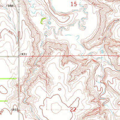 United States Geological Survey Kranzburg, SD (1970, 24000-Scale) digital map