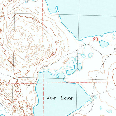 United States Geological Survey Krause Lake East, NE (1989, 24000-Scale) digital map