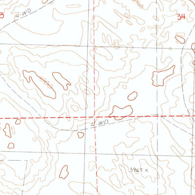 United States Geological Survey Krause Lake West, NE (1989, 24000-Scale) digital map