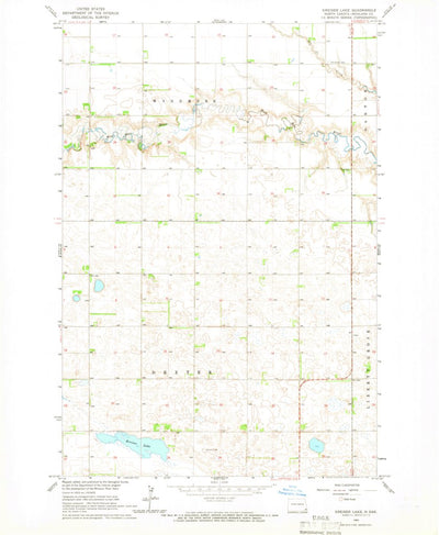 United States Geological Survey Kreiser Lake, ND (1964, 24000-Scale) digital map