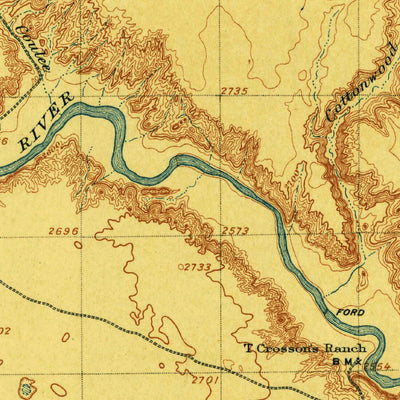 United States Geological Survey Kremlin, MT (1906, 62500-Scale) digital map
