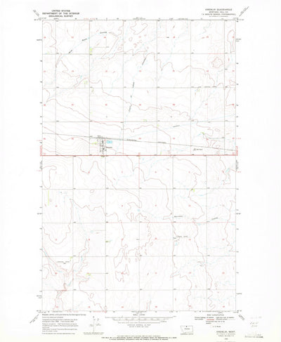 United States Geological Survey Kremlin, MT (1969, 24000-Scale) digital map