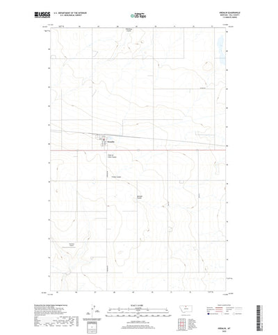 United States Geological Survey Kremlin, MT (2020, 24000-Scale) digital map