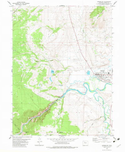 United States Geological Survey Kremmling, CO (1981, 24000-Scale) digital map
