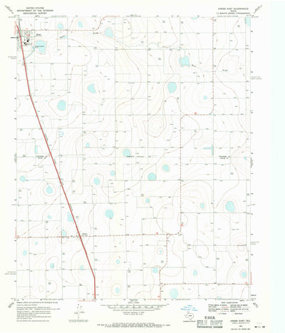 United States Geological Survey Kress East, TX (1969, 24000-Scale) digital map