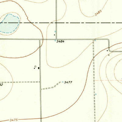 United States Geological Survey Kress West, TX (1965, 24000-Scale) digital map