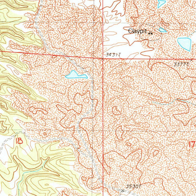 United States Geological Survey Kruger Lake, WY (1984, 24000-Scale) digital map