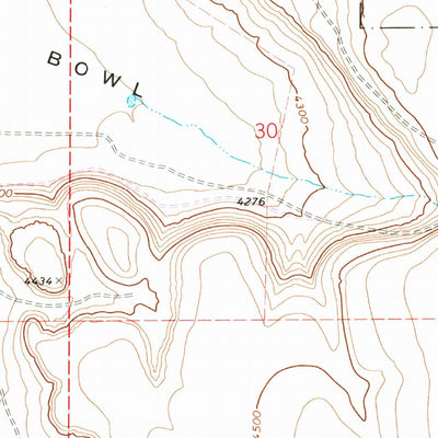 United States Geological Survey Krumbo Reservoir, OR (1967, 24000-Scale) digital map