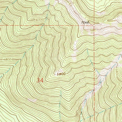 United States Geological Survey Ksanka Peak, MT (1963, 24000-Scale) digital map