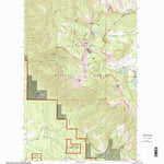 United States Geological Survey Ksanka Peak, MT (1997, 24000-Scale) digital map