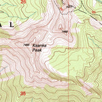 United States Geological Survey Ksanka Peak, MT (1997, 24000-Scale) digital map