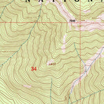 United States Geological Survey Ksanka Peak, MT (1997, 24000-Scale) digital map