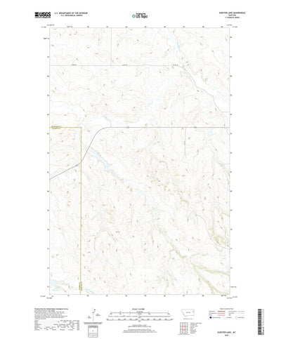 United States Geological Survey Kuester Lake, MT (2020, 24000-Scale) digital map