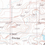United States Geological Survey Kuka Crossing, MT (1985, 24000-Scale) digital map