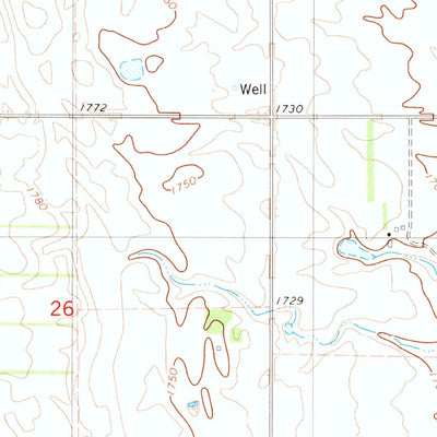United States Geological Survey Kulm-Edgeley Dam, ND (1982, 24000-Scale) digital map