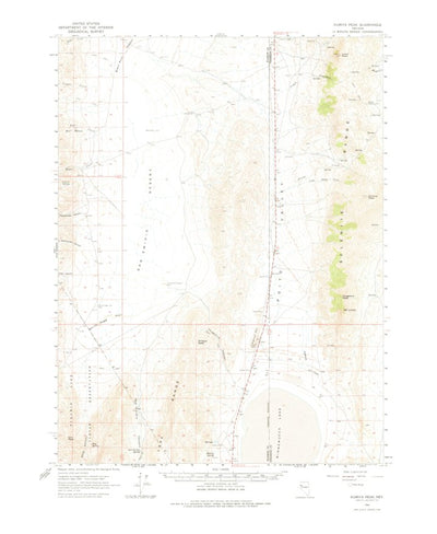 United States Geological Survey Kumiva Peak, NV (1964, 62500-Scale) digital map