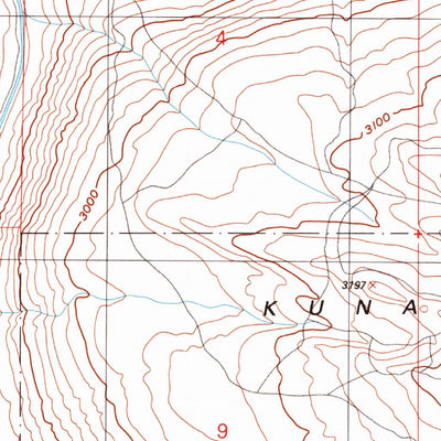 United States Geological Survey Kuna, ID (1992, 24000-Scale) digital map