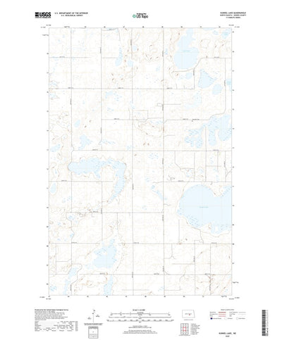 United States Geological Survey Kunkel Lake, ND (2020, 24000-Scale) digital map