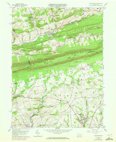 United States Geological Survey Kunkletown, PA (1960, 24000-Scale) digital map