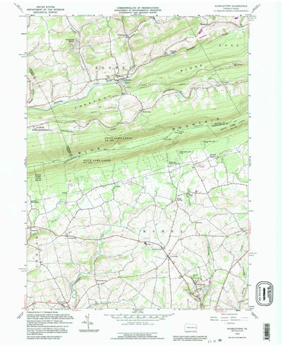 United States Geological Survey Kunkletown, PA (1992, 24000-Scale) digital map