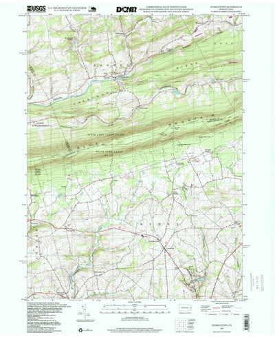 United States Geological Survey Kunkletown, PA (1997, 24000-Scale) digital map
