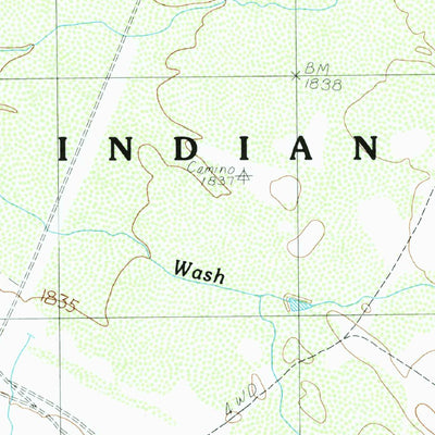 United States Geological Survey Kupk, AZ (1988, 24000-Scale) digital map