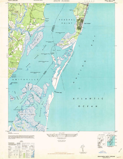 United States Geological Survey Kure Beach, NC (1946, 24000-Scale) digital map