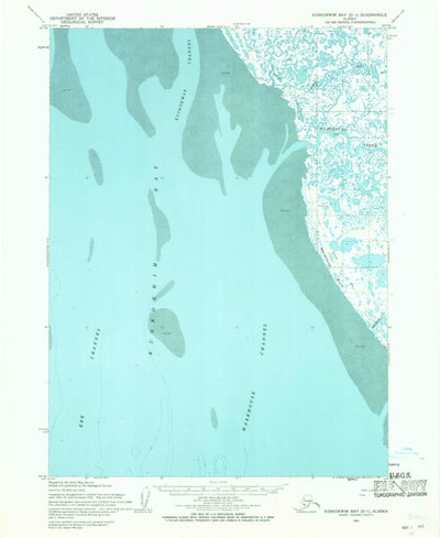 United States Geological Survey Kuskokwim Bay D-1, AK (1954, 63360-Scale) digital map