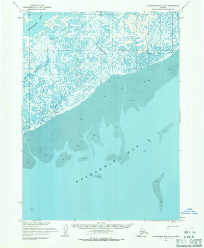 United States Geological Survey Kuskokwim Bay D-3, AK (1954, 63360-Scale) digital map