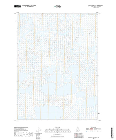 United States Geological Survey Kuskokwim Bay D-5 NW, AK (2020, 25000-Scale) digital map