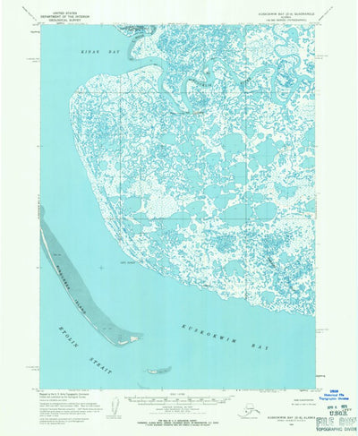 United States Geological Survey Kuskokwim Bay D-6, AK (1954, 63360-Scale) digital map