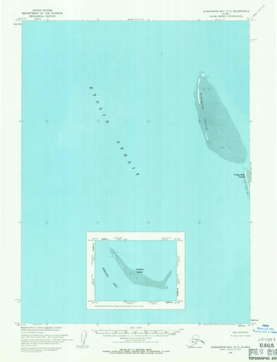 United States Geological Survey Kuskokwim Bay D-7, AK (1954, 63360-Scale) digital map