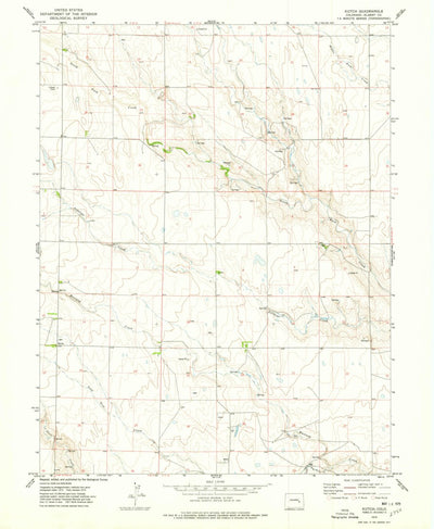 United States Geological Survey Kutch, CO (1975, 24000-Scale) digital map