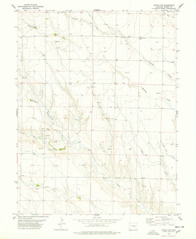 United States Geological Survey Kutch NW, CO (1978, 24000-Scale) digital map