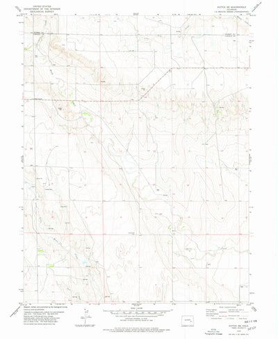 United States Geological Survey Kutch SE, CO (1978, 24000-Scale) digital map