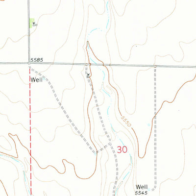 United States Geological Survey Kutch SW, CO (1978, 24000-Scale) digital map
