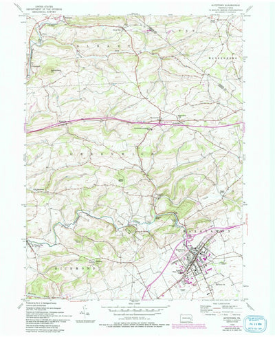 United States Geological Survey Kutztown, PA (1956, 24000-Scale) digital map